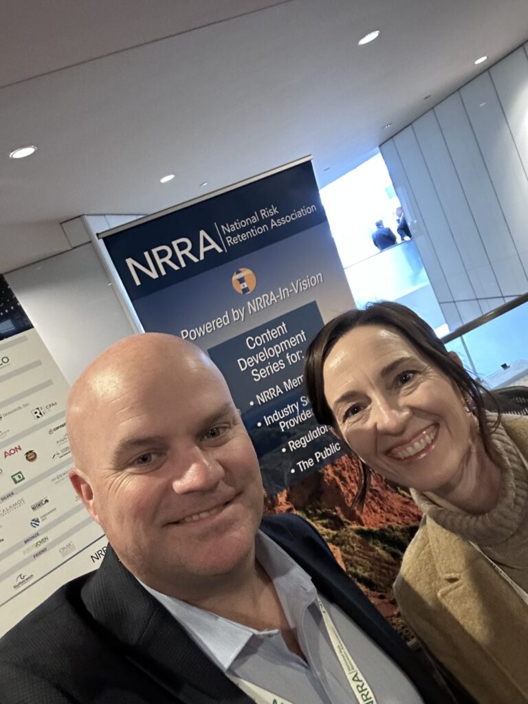 Matt Woodard and JoLayna Arndt attend the NRRA conference